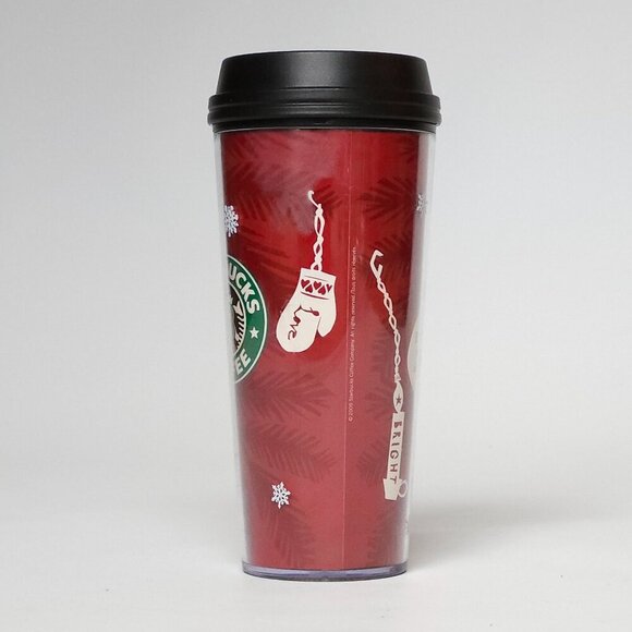 2009 STARBUCKS Travel Mug 16oz .473LChristmas Mug Holiday Mug Hanging Ornaments - Picture 3 of 7